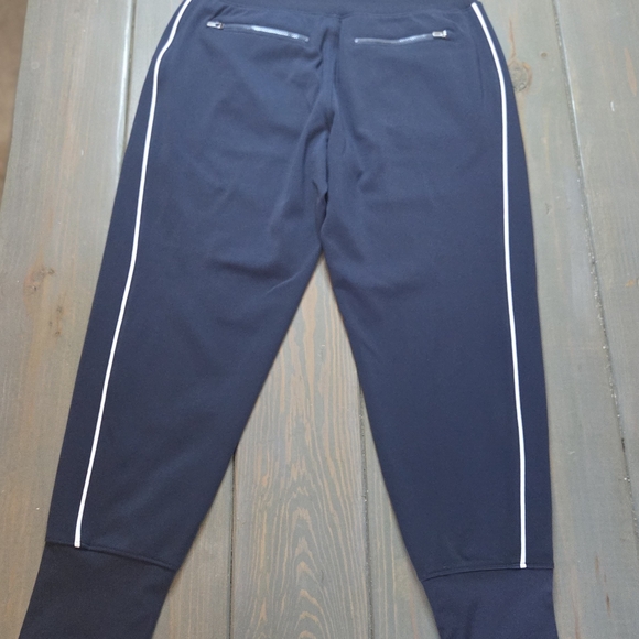 Athleta Navy Joggers XS Stripe Zip Pocket Athletic Pants - Picture 9 of 10